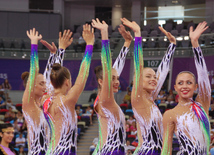 Bədii gimnastika çoxnövçülük üzrə qrup yarışları. Bakı, Azərbaycan, 17 iyun 2015